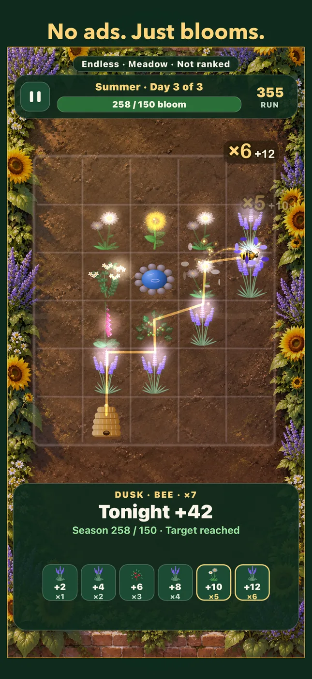 No ads. Just blooms.