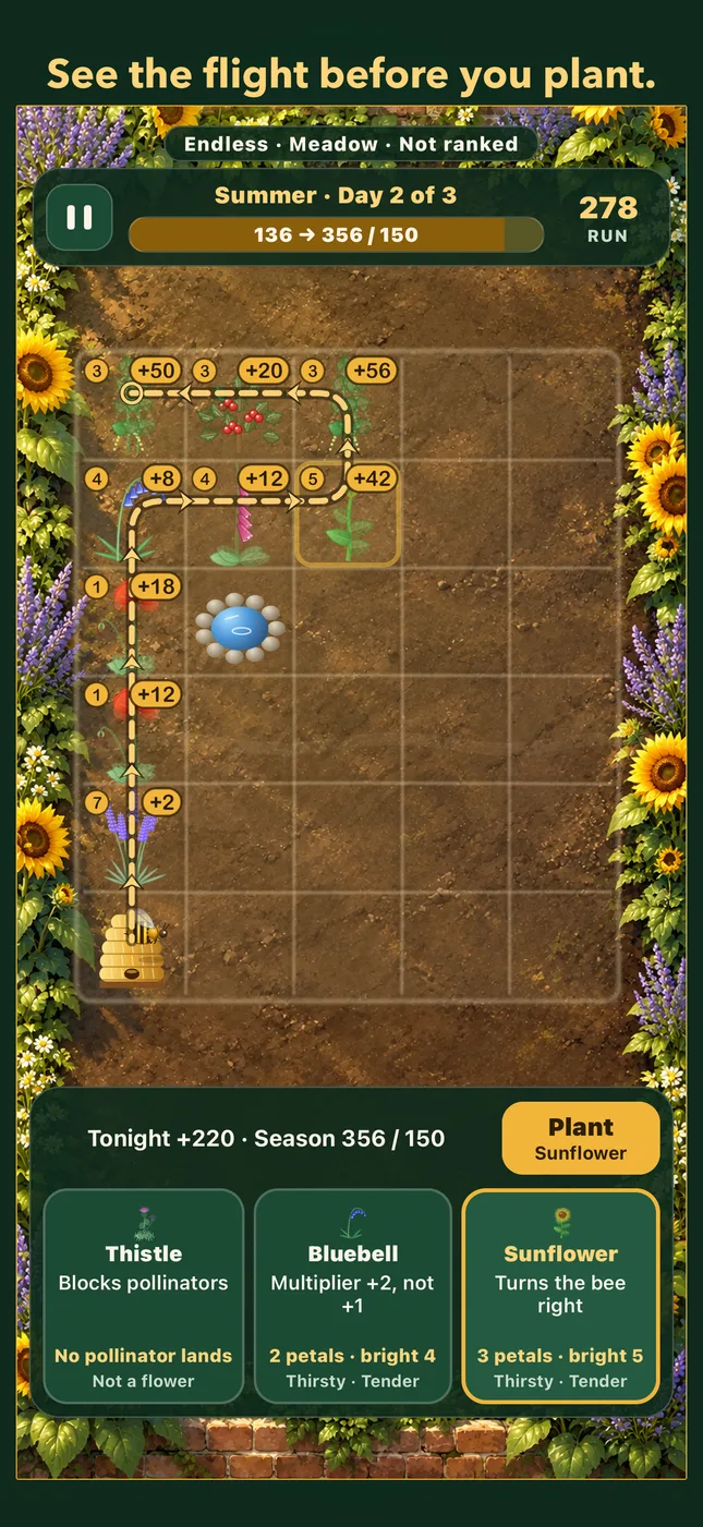 See the flight before you plant.