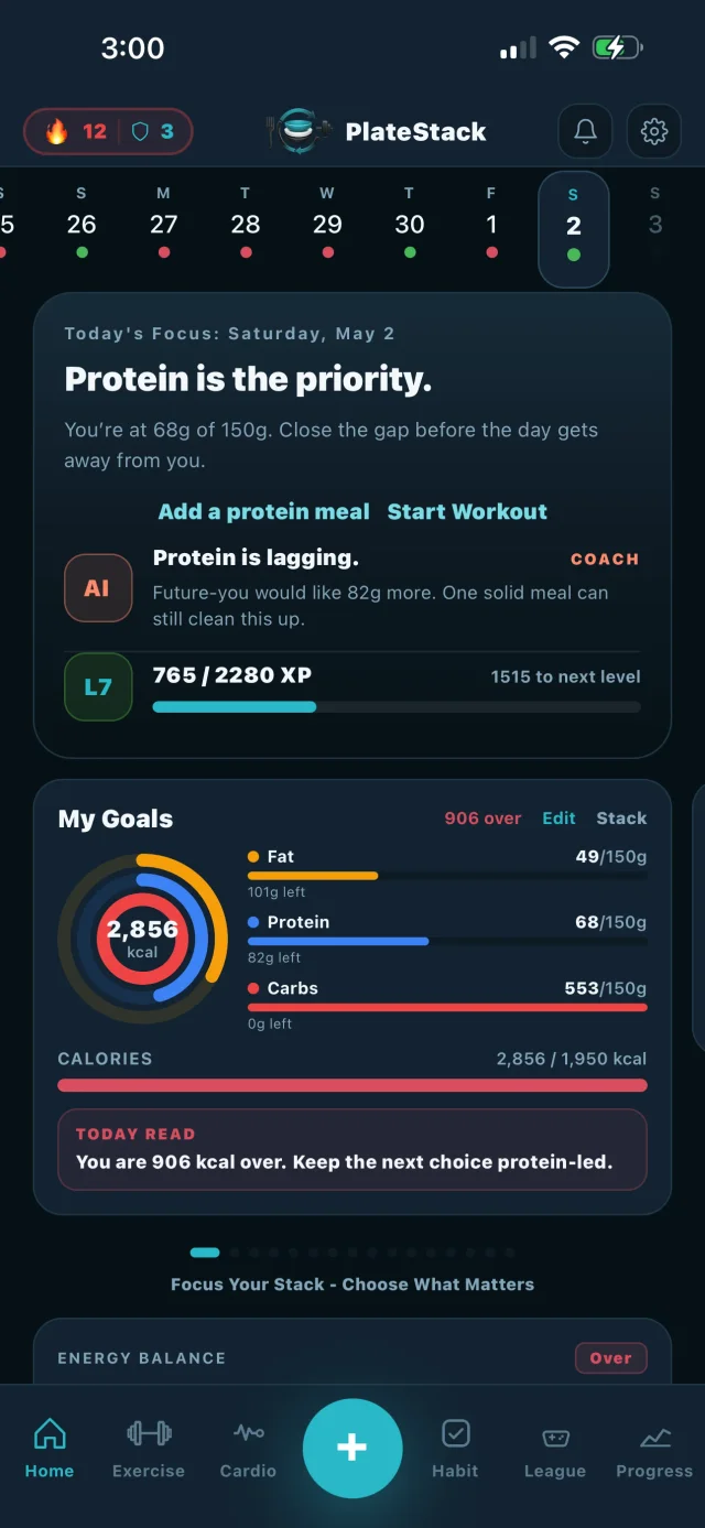 PlateStack screen 1
