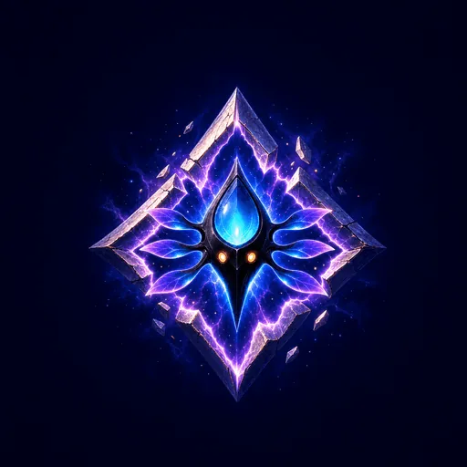 Riftglide neon sky runner icon