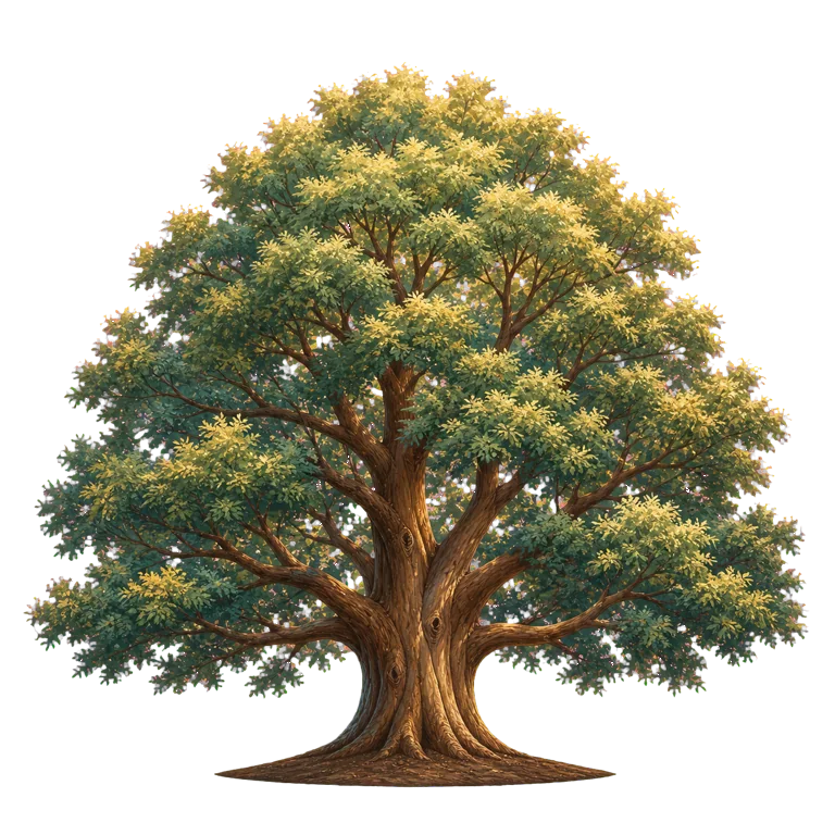 A decorative tree grown by completing optional daily ideas